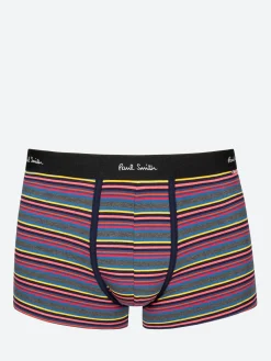 Paul Smith Accessories - Multi-Stripe Low-Rise Boxer Briefs in Slate