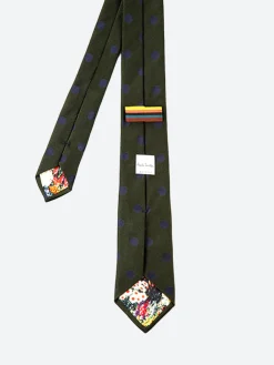 Paul Smith Accessories - Polka Dot Silk Tie in Inky