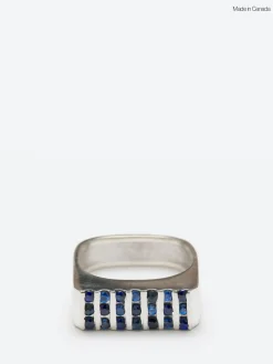 Pearls Before Swine - Zadkiel Ring in Silver and Blue Sapphire