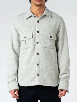 Peregrine - Dexter Overshirt in Light Grey