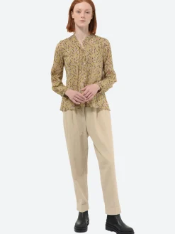 Pomandere - 7178 Pleat Pant in Ice