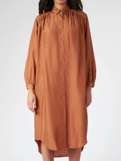 Pomandere - 3293 Shirt Dress in Almond