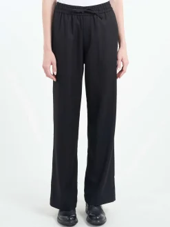 Pomandere - Flannel Pants in Black