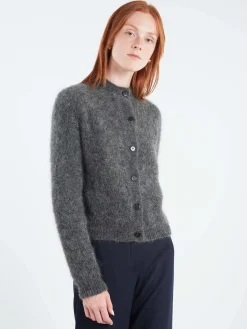 Pomandere - Mohair Cardigan in Anthracite
