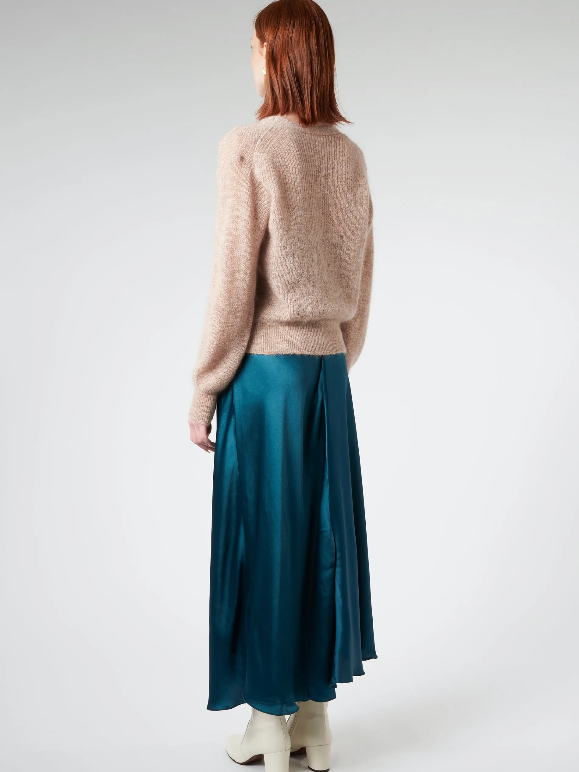 Pomandere - Mohair Cardigan in Antique Rose