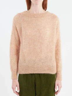 Pomandere - Mohair Crewneck Sweater in Magnolia