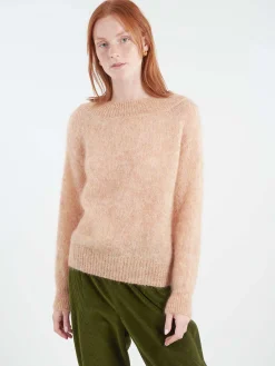 Pomandere - Mohair Crewneck Sweater in Magnolia