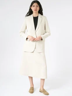 Pomandere - Single-Breasted Jacket in Pearl