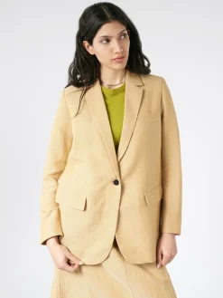 Pomandere - Single-Breasted Jacket in Amber