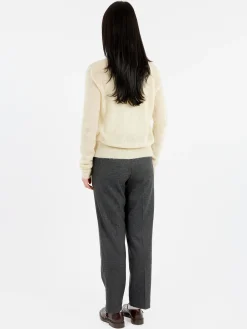 Pomandère - Alpaca Cardigan in Pale Yellow