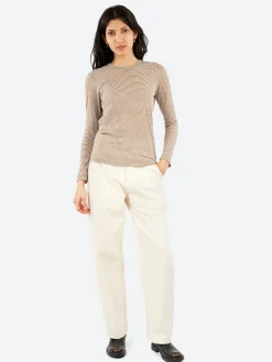 Pomandère - Long-Sleeved T-Shirt in Hazelnut