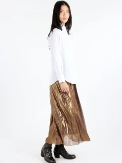 Pomandère - Metallic Skirt in Gold