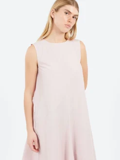 Pomandère - Sleeveless Poplin Dress in Magnolia