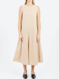 Pomandère - Sleeveless Poplin Dress in Rope