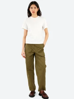 Pomandère - Unevenely-Dyed Cotton Jersey T-Shirt in Milk