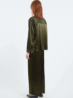 Pomandère - Viscose Blouse in Khaki