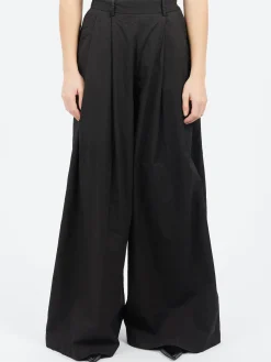Pomandère - Wide Leg Trousers in Black