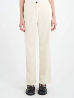 Pomandère - Wide Leg Trousers in Ivory