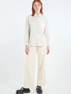 Pomandère - Wide Leg Trousers in Ivory