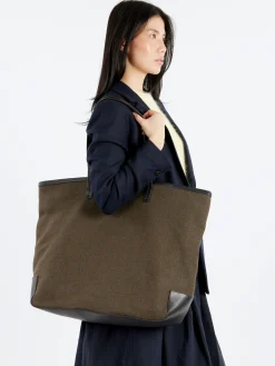 Pomandère - Wool Travel Tag in Khaki