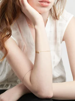 Poppy Finch - Double Link Pearl Bracelet