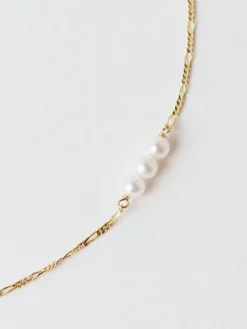 Poppy Finch - Keshi Pearl Figaro Chain Necklace