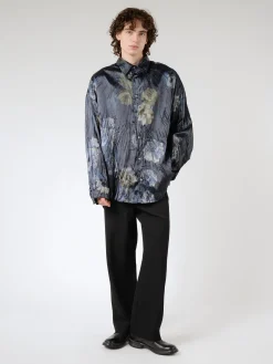 Printed Button-Up Shirt