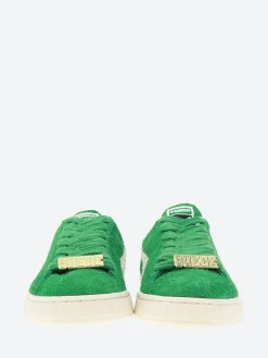 Puma - Suede Fat Lace in Green and White