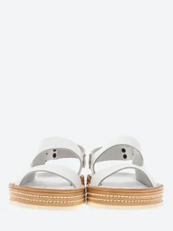Punto Pigro - Alpha 3 Two Strap Sandal in Bianca Vacchetta