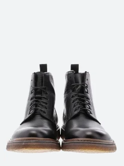 Punto Pigro - Benjamine Lace-Up Boot in Nero Topeka
