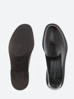 Punto Pigro - Hand 6 Leather Loafers in Nero Topeka