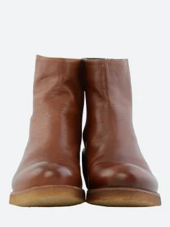 Punto Pigro - Texas 03 Heeled Ankle Boot in Tan Topeka