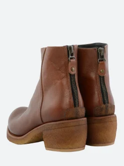 Punto Pigro - Texas 03 Heeled Ankle Boot in Tan Topeka