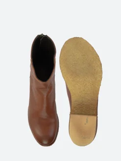 Punto Pigro - Texas 03 Heeled Ankle Boot in Tan Topeka