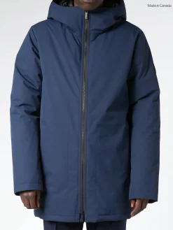 Quartz Co. - Jules Down Insulated Winter Coat in Navy