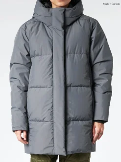 Quartz Co. - June Hooded Down Puffer Jacket in Cedar