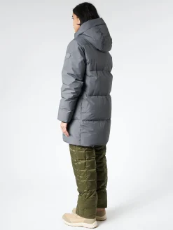Quartz Co. - June Hooded Down Puffer Jacket in Cedar