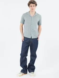 Rag & Bone - Avery Gauze Shirt in Stone Blue Stripe