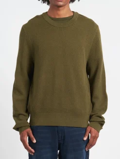 Rag & Bone - Washed Dexter Crew in Forest Green
