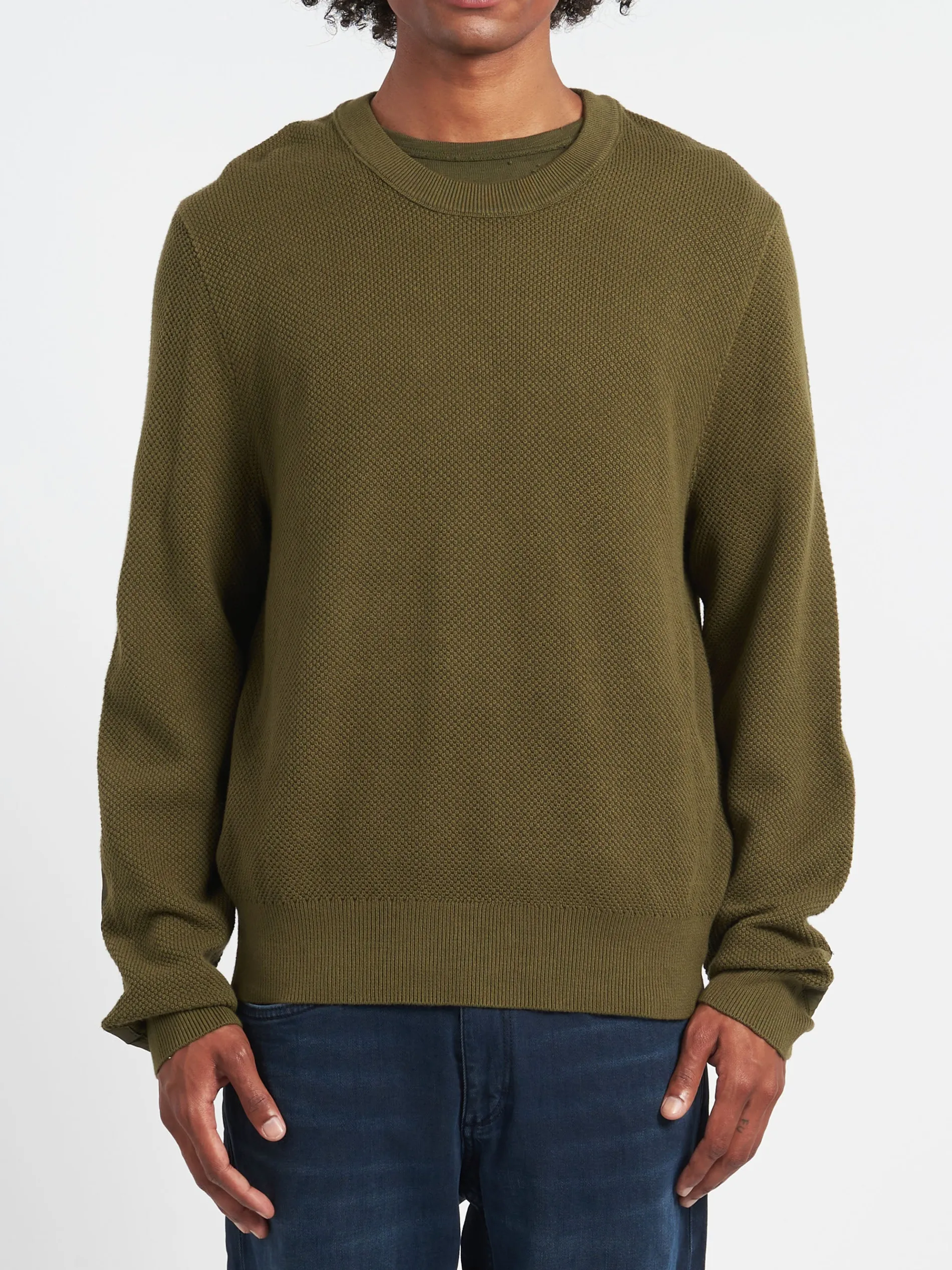 Rag & Bone - Washed Dexter Crew in Forest Green
