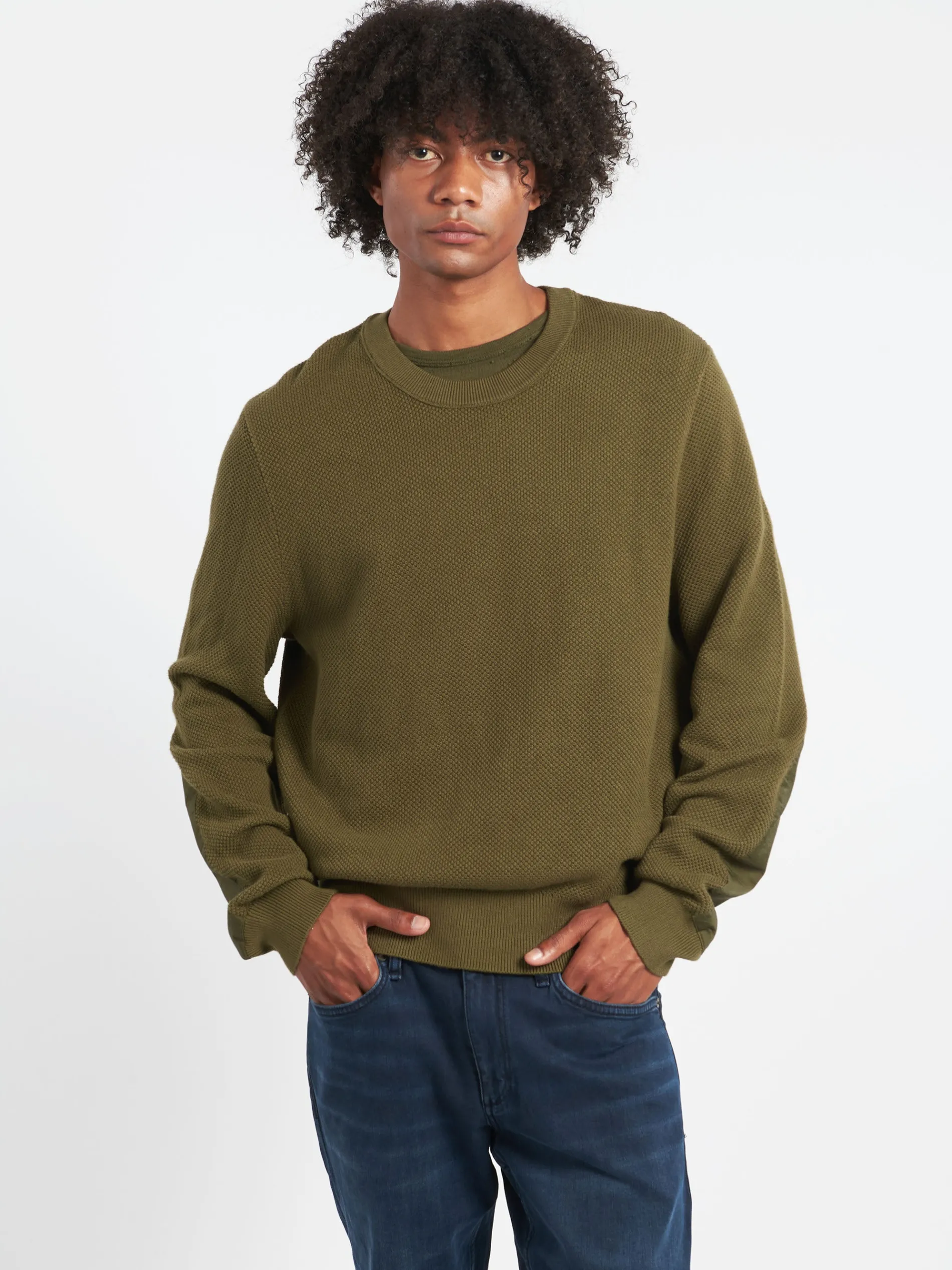 Rag & Bone - Washed Dexter Crew in Forest Green