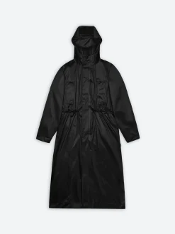 Rains - Bold Longest Jacket in Black