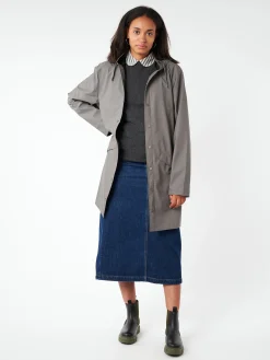 Rains - Long Jacket in Grey