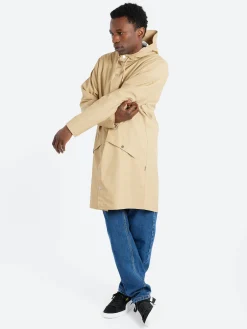 Rains - Long Jacket in Sand