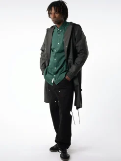 Rains - String Parka in Black