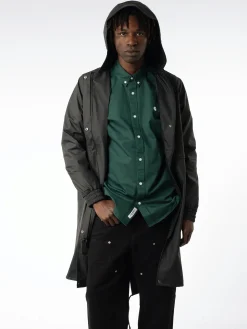 Rains - String Parka in Black