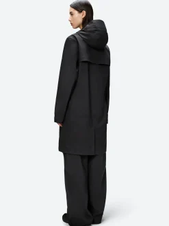 Rains - Suva Hardshell Long Jacket iin Black