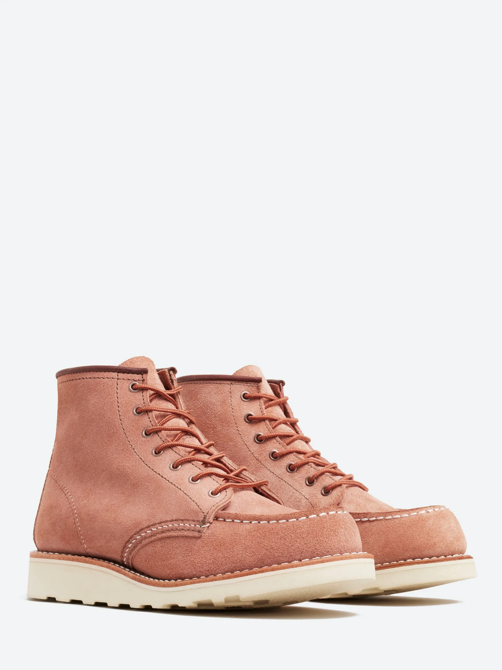 Red Wing - Women's 6" Classic Moc in Cream Abilene Leather