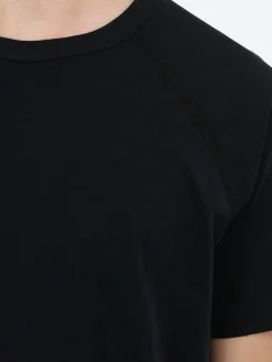 Reigning Champ - Lightweight Jersey Raglan Tee in Black