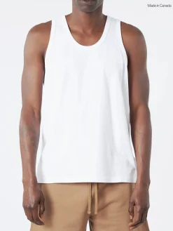 Reigning Champ - Lightweight Jersey Tank Top in White